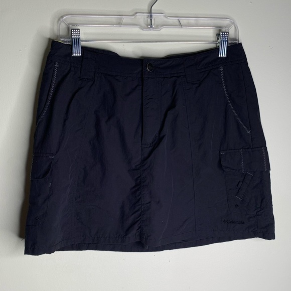 Columbia Black Titanium Cargo Skort Sz 10 - Picture 6 of 9